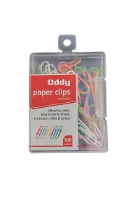 Oddy Paper Clips Colored-Vinyl Coated | 90-100 Pcs/Box