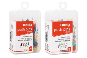 Oddy Push Pin assorted colours (50 Nos./Box)