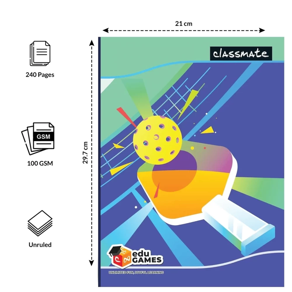 Classmate 29.7 x 21 cm Ruled Notebook 240 Pages
