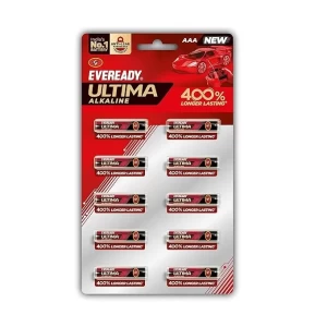 Eveready Ultima Alkaline AAA Battery, 400% Longer